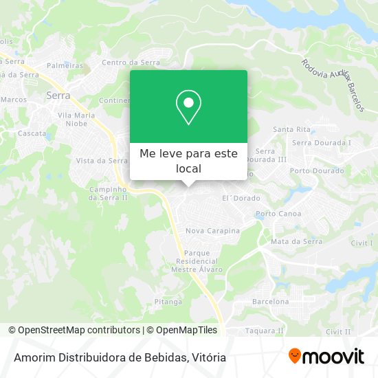 Amorim Distribuidora de Bebidas mapa