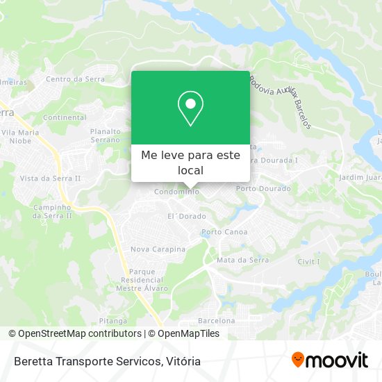 Beretta Transporte Servicos mapa
