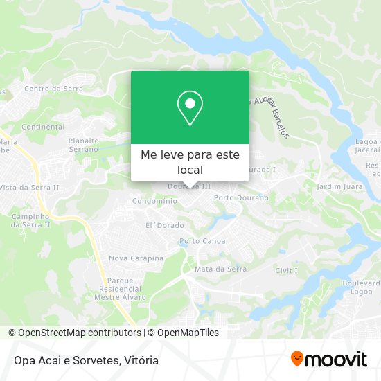 Opa Acai e Sorvetes mapa
