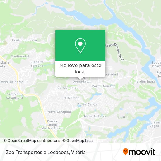 Zao Transportes e Locacoes mapa