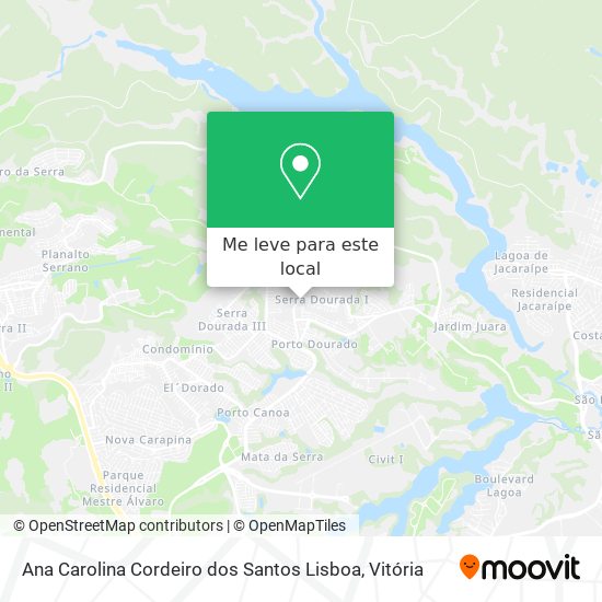 Ana Carolina Cordeiro dos Santos Lisboa mapa