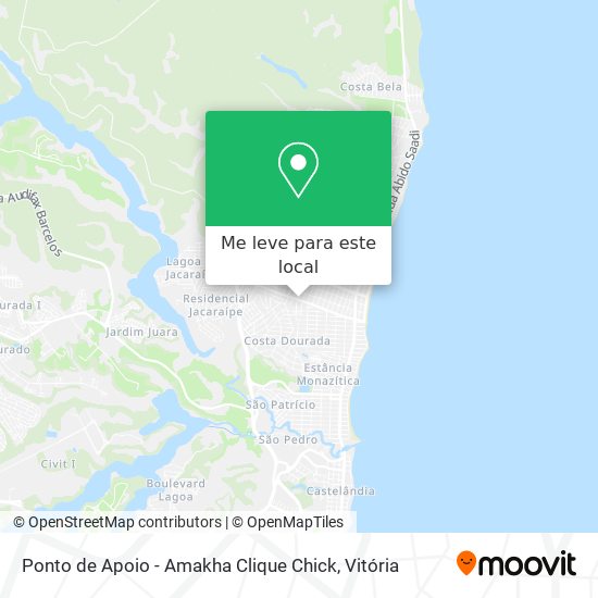 Ponto de Apoio - Amakha Clique Chick mapa