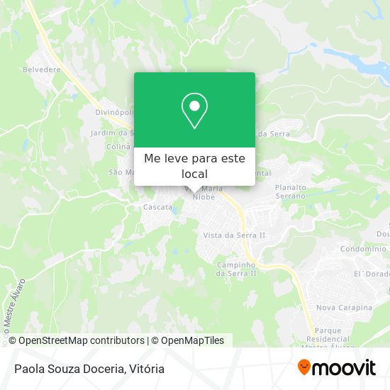 Paola Souza Doceria mapa