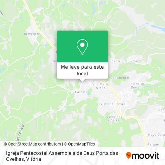 Igreja Pentecostal Assembleia de Deus Porta das Ovelhas mapa