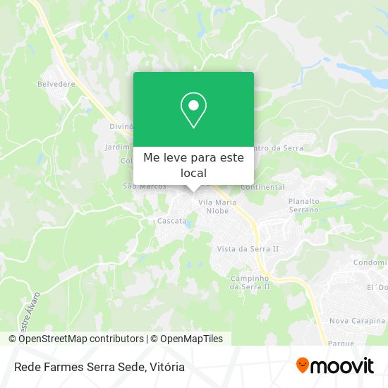 Rede Farmes Serra Sede mapa