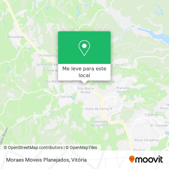 Moraes Moveis Planejados mapa