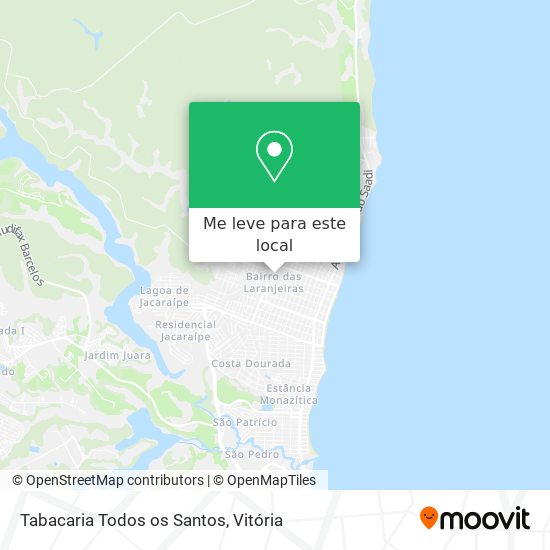 Tabacaria Todos os Santos mapa