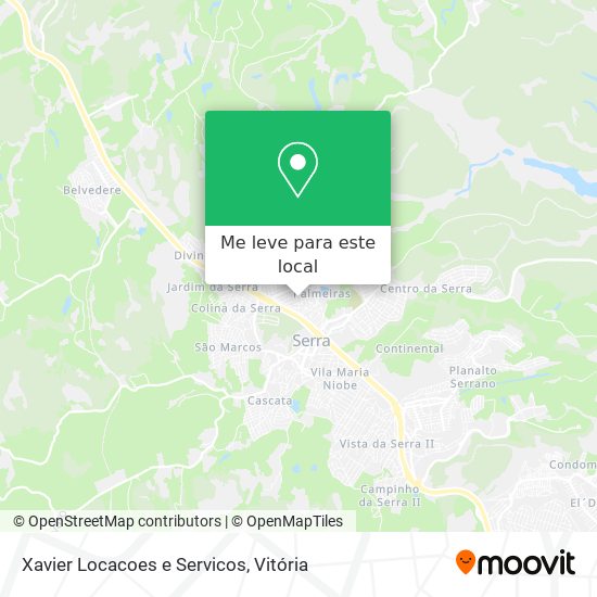 Xavier Locacoes e Servicos mapa