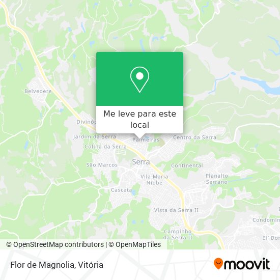 Flor de Magnolia mapa