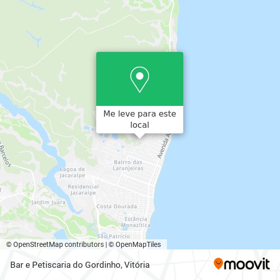 Bar e Petiscaria do Gordinho mapa