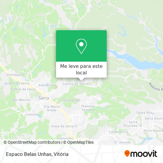 Espaco Belas Unhas mapa