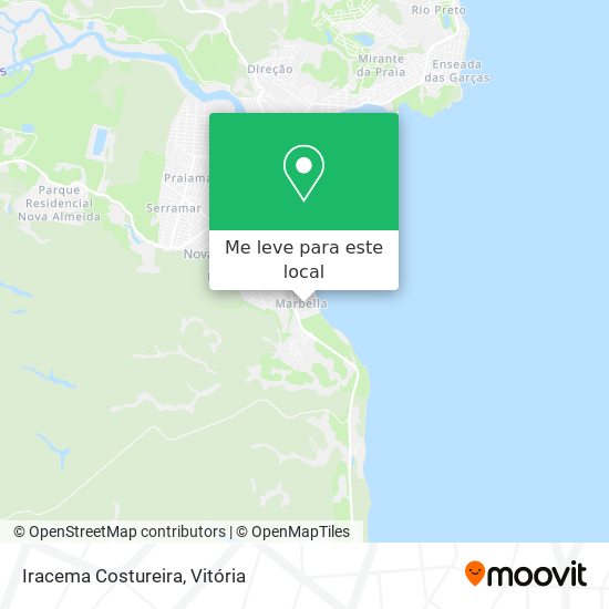 Iracema Costureira mapa