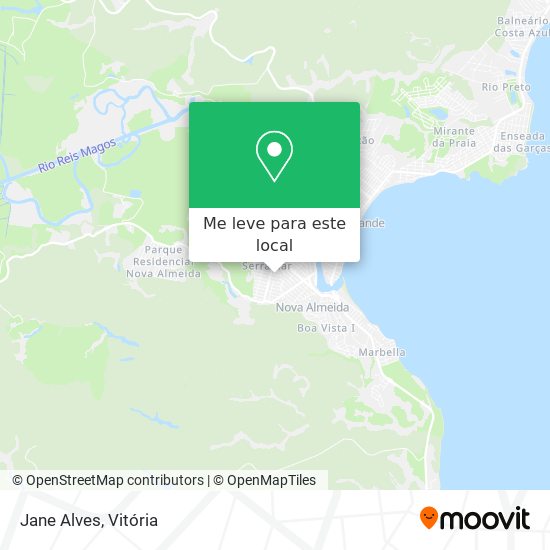 Jane Alves mapa
