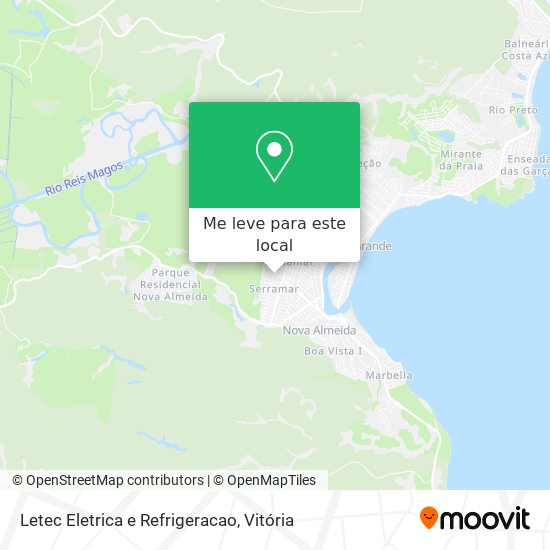 Letec Eletrica e Refrigeracao mapa