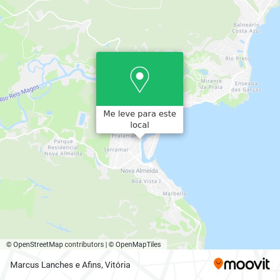 Marcus Lanches e Afins mapa
