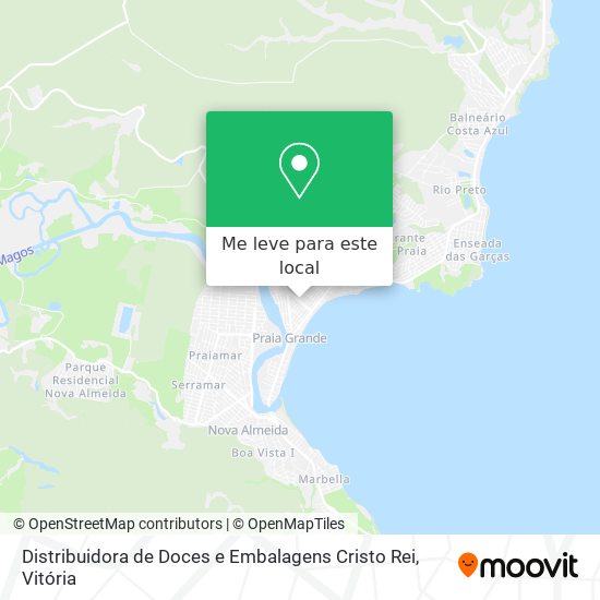 Distribuidora de Doces e Embalagens Cristo Rei mapa