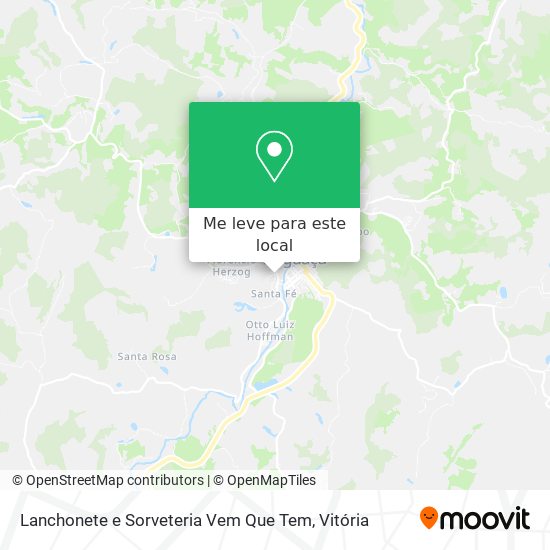 Lanchonete e Sorveteria Vem Que Tem mapa