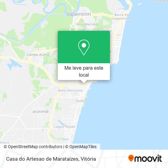 Casa do Artesao de Marataizes mapa
