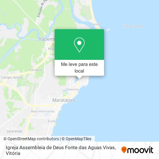 Igreja Assembleia de Deus Fonte das Aguas Vivas mapa