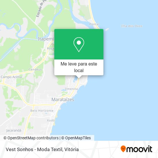 Vest Sonhos - Moda Textil mapa