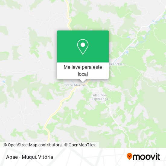 Apae - Muqui mapa
