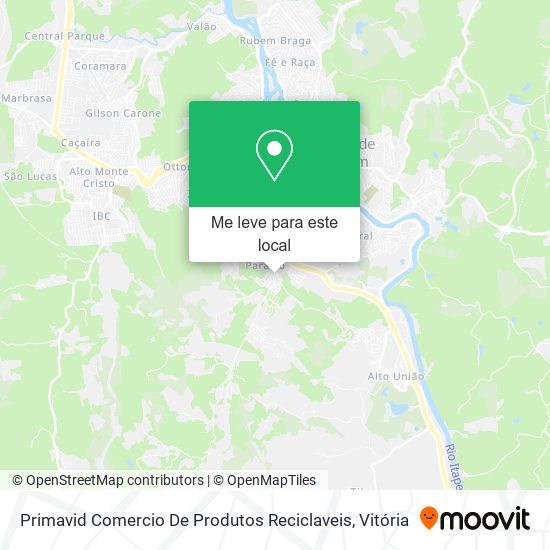 Primavid Comercio De Produtos Reciclaveis mapa