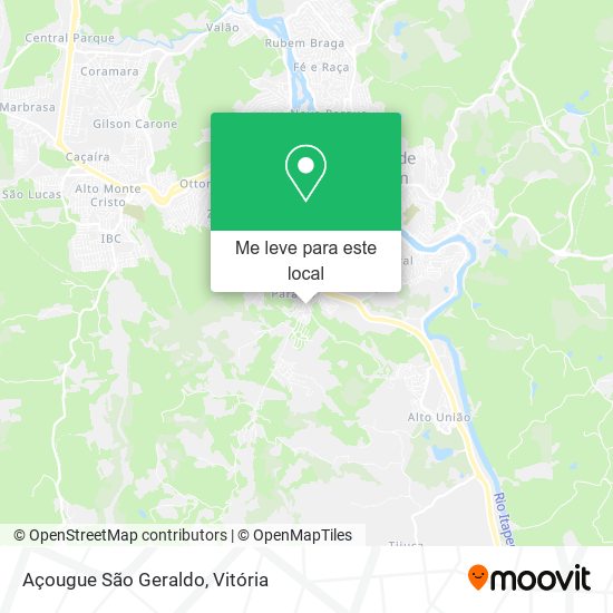 Açougue São Geraldo mapa