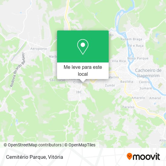 Cemitério Parque mapa