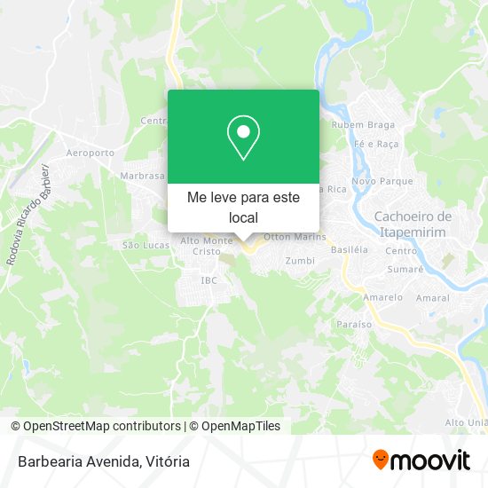Barbearia Avenida mapa