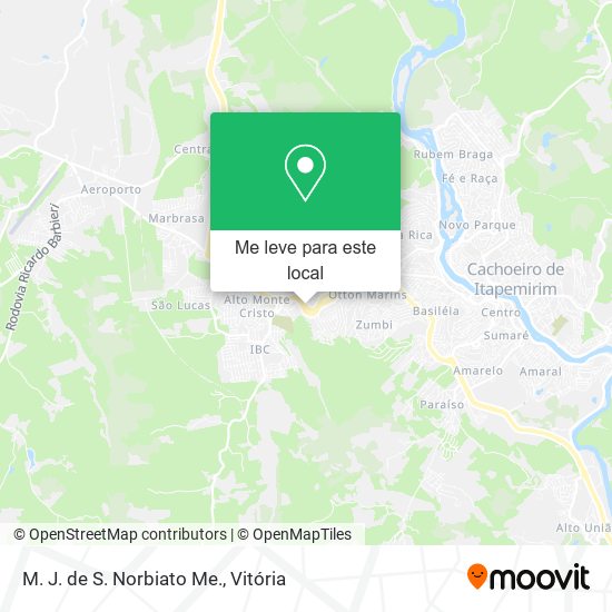 M. J. de S. Norbiato Me. mapa