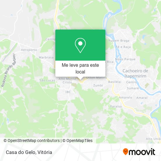 Casa do Gelo mapa