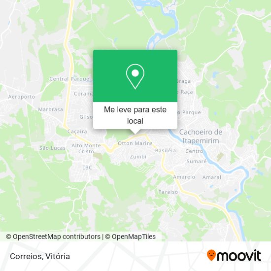Correios mapa