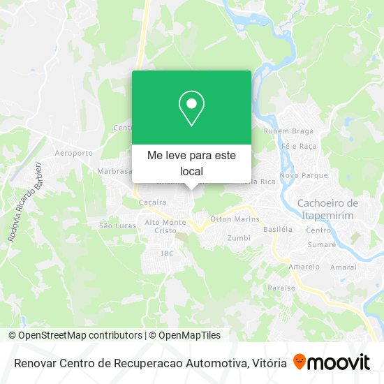 Renovar Centro de Recuperacao Automotiva mapa