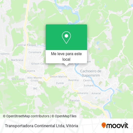 Transportadora Continental Ltda mapa