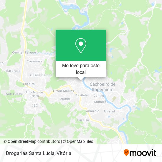 Drogarias Santa Lúcia mapa