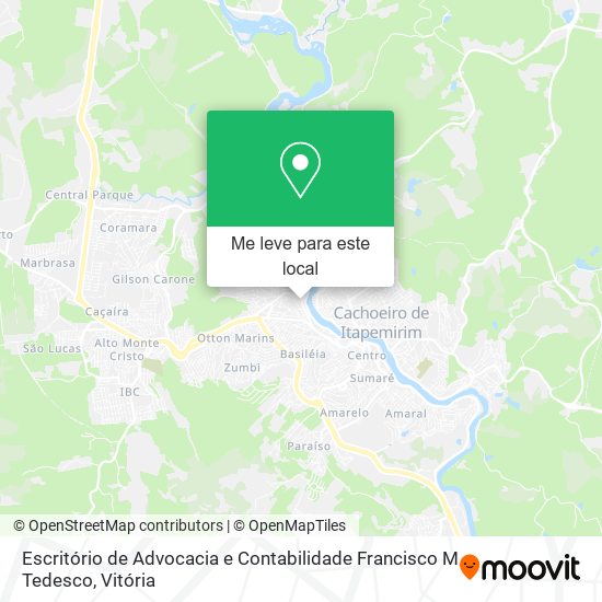 Escritório de Advocacia e Contabilidade Francisco M Tedesco mapa