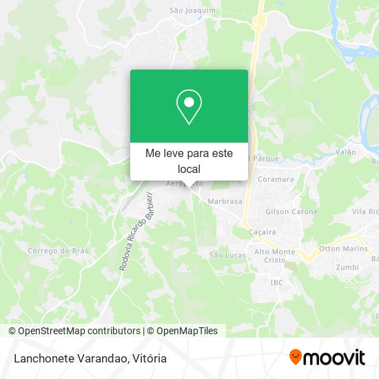 Lanchonete Varandao mapa