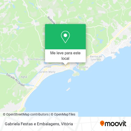 Gabriela Festas e Embalagens mapa