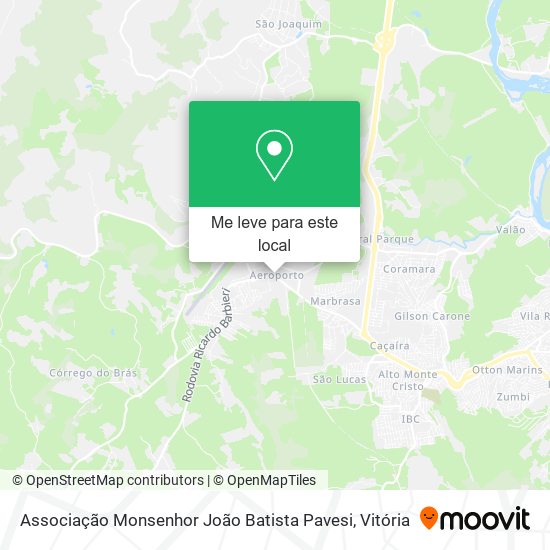 Associação Monsenhor João Batista Pavesi mapa