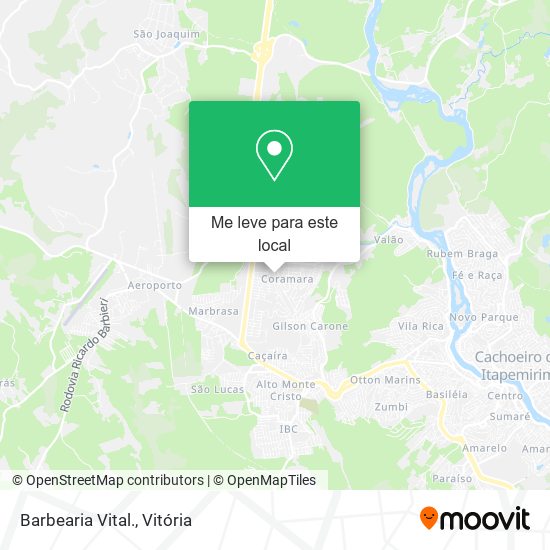 Barbearia Vital. mapa