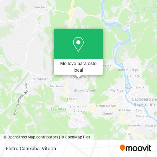 Eletro Capixaba mapa