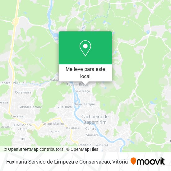 Faxinaria Servico de Limpeza e Conservacao mapa