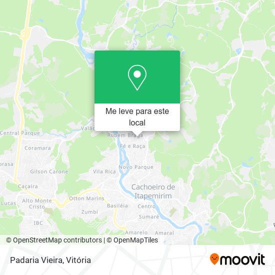 Padaria Vieira mapa