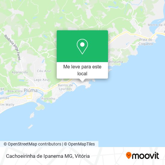 Cachoeirinha de Ipanema MG mapa