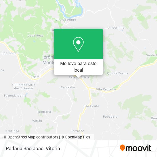 Padaria Sao Joao mapa