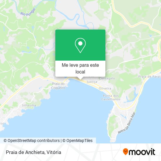 Praia de Anchieta mapa
