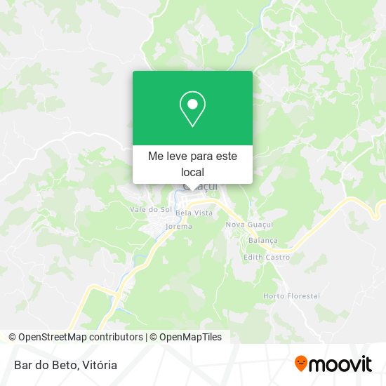 Bar do Beto mapa