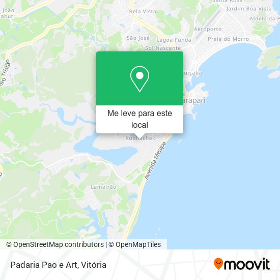 Padaria Pao e Art mapa