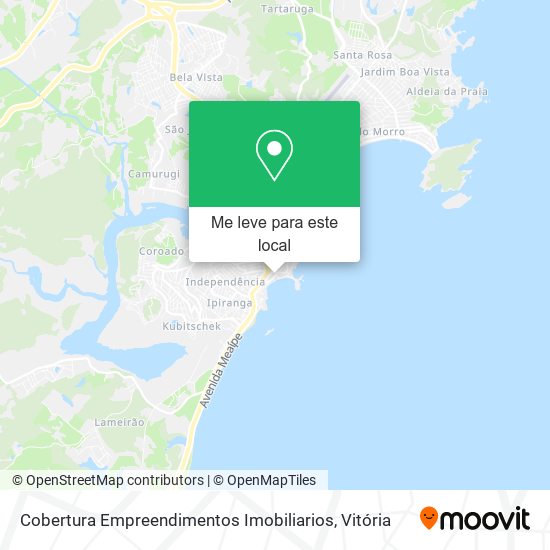 Cobertura Empreendimentos Imobiliarios mapa