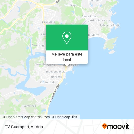 TV Guarapari mapa